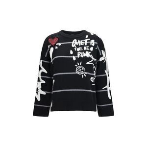 PINKO Black Wool Oves Aries Women's Sweatshirt